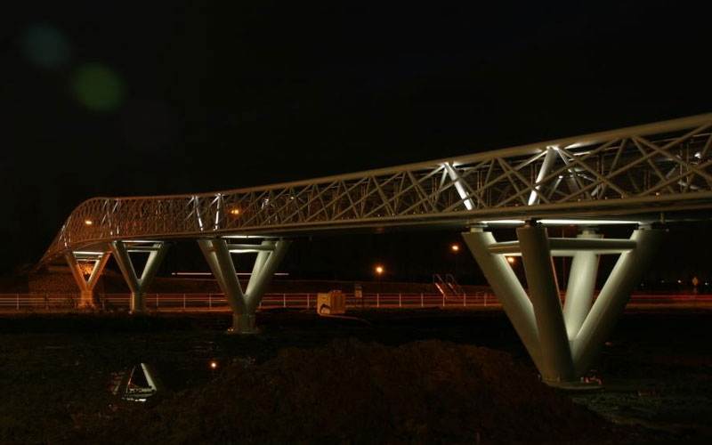 Verlichting ondersteuning Rondwegbrug