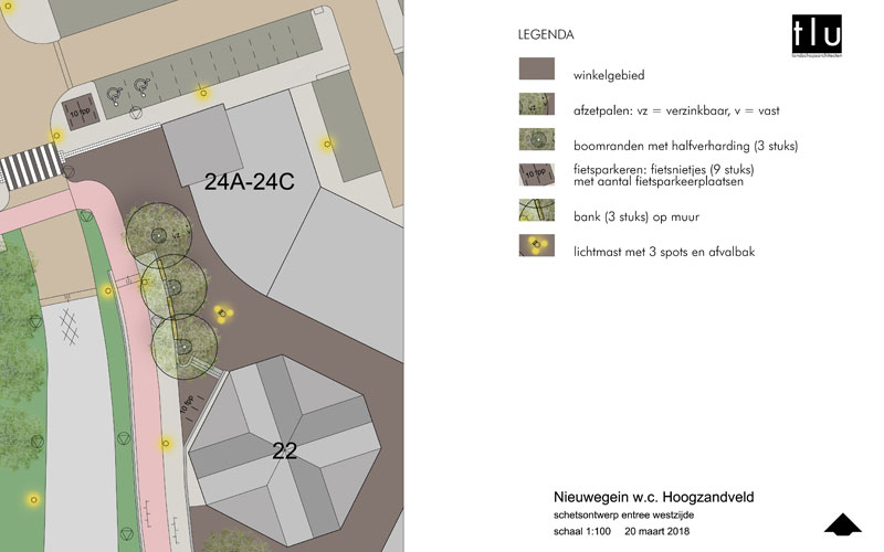 plankaart winkelcentrum Hoogzandveld Nieuwegein